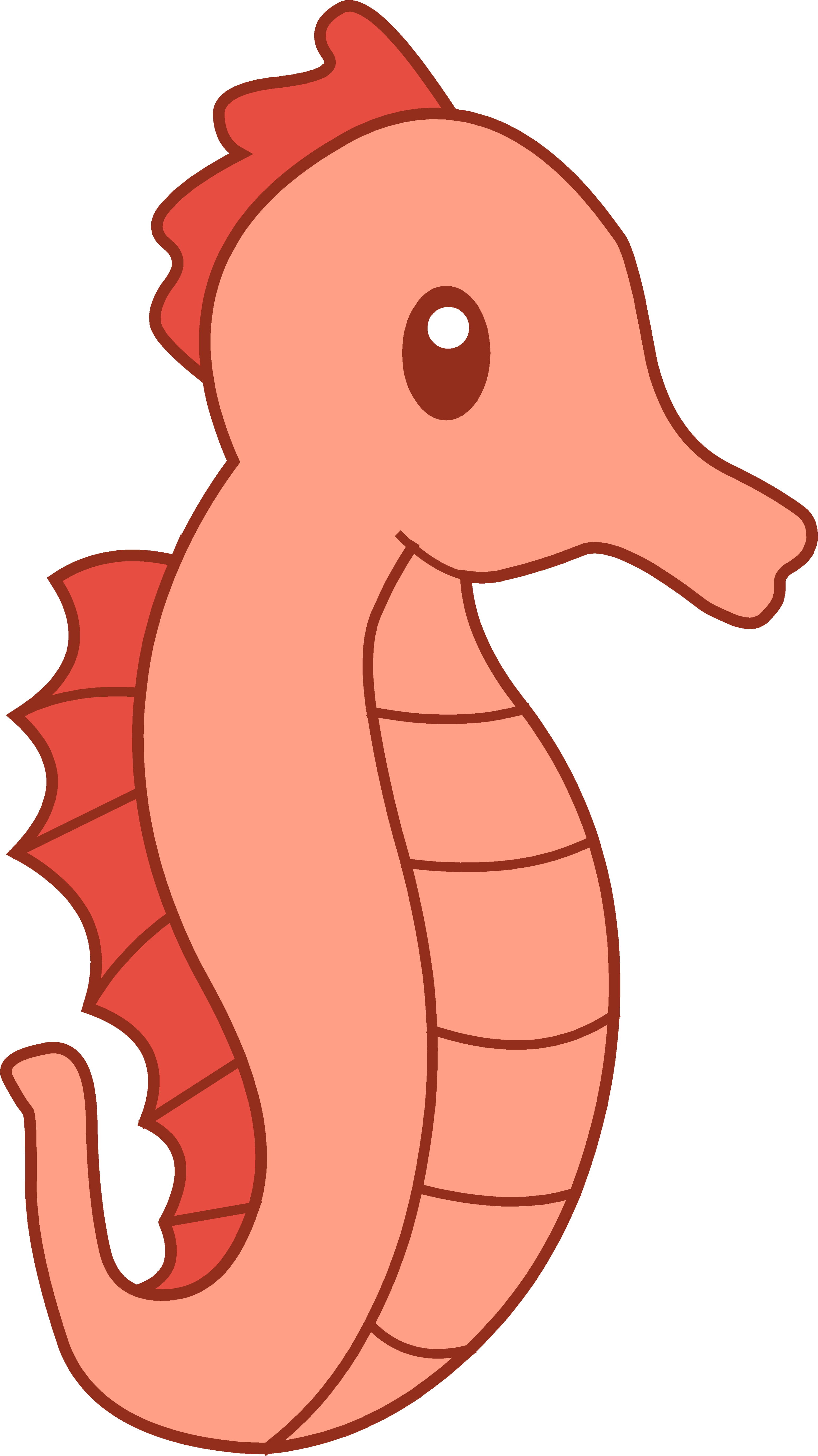 Download PNG image - Cute Seahorse PNG Image 