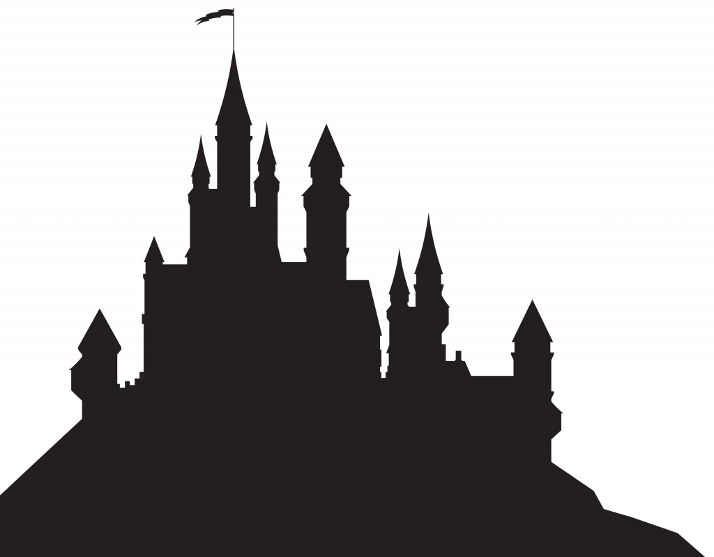 Download PNG image - Disney Castle Silhouette PNG File 