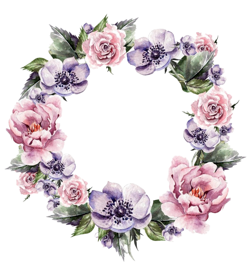 Download PNG image - Modern Floral Garland PNG Image 