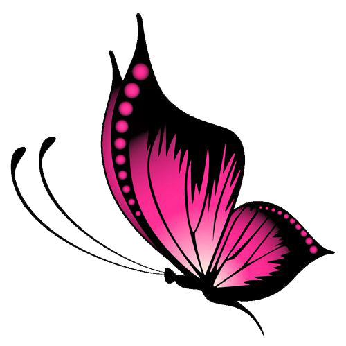 Download PNG image - Pink Butterfly PNG File 