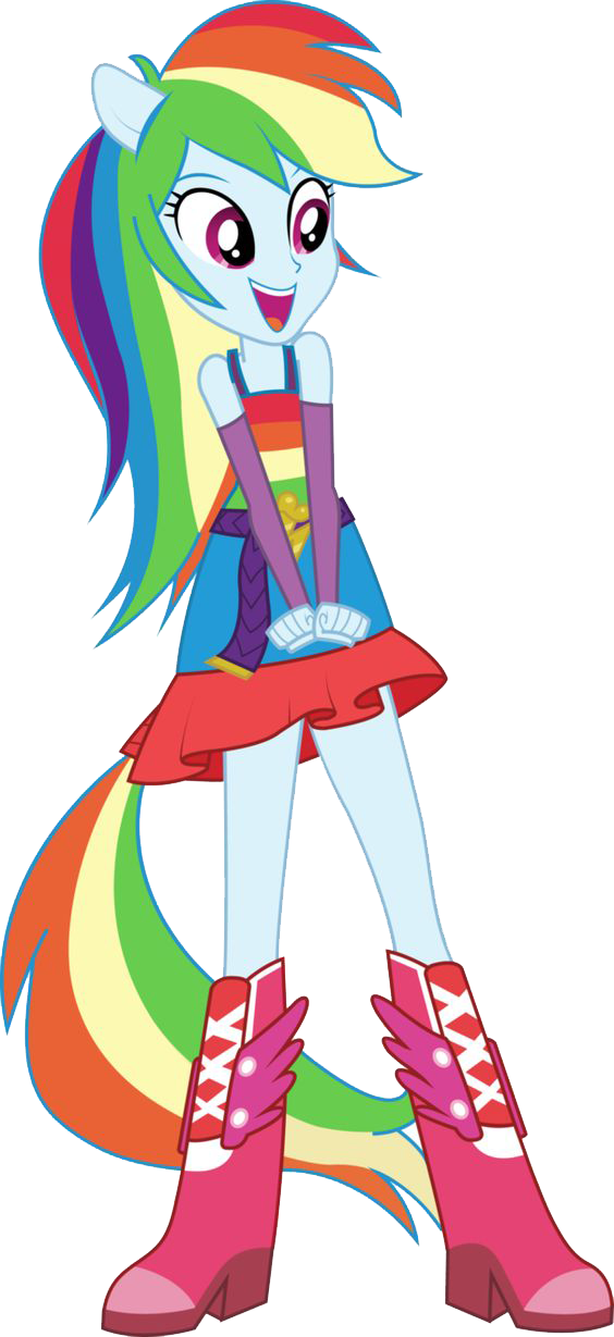 Download PNG image - Rainbow Dash Equestria Girls PNG File 