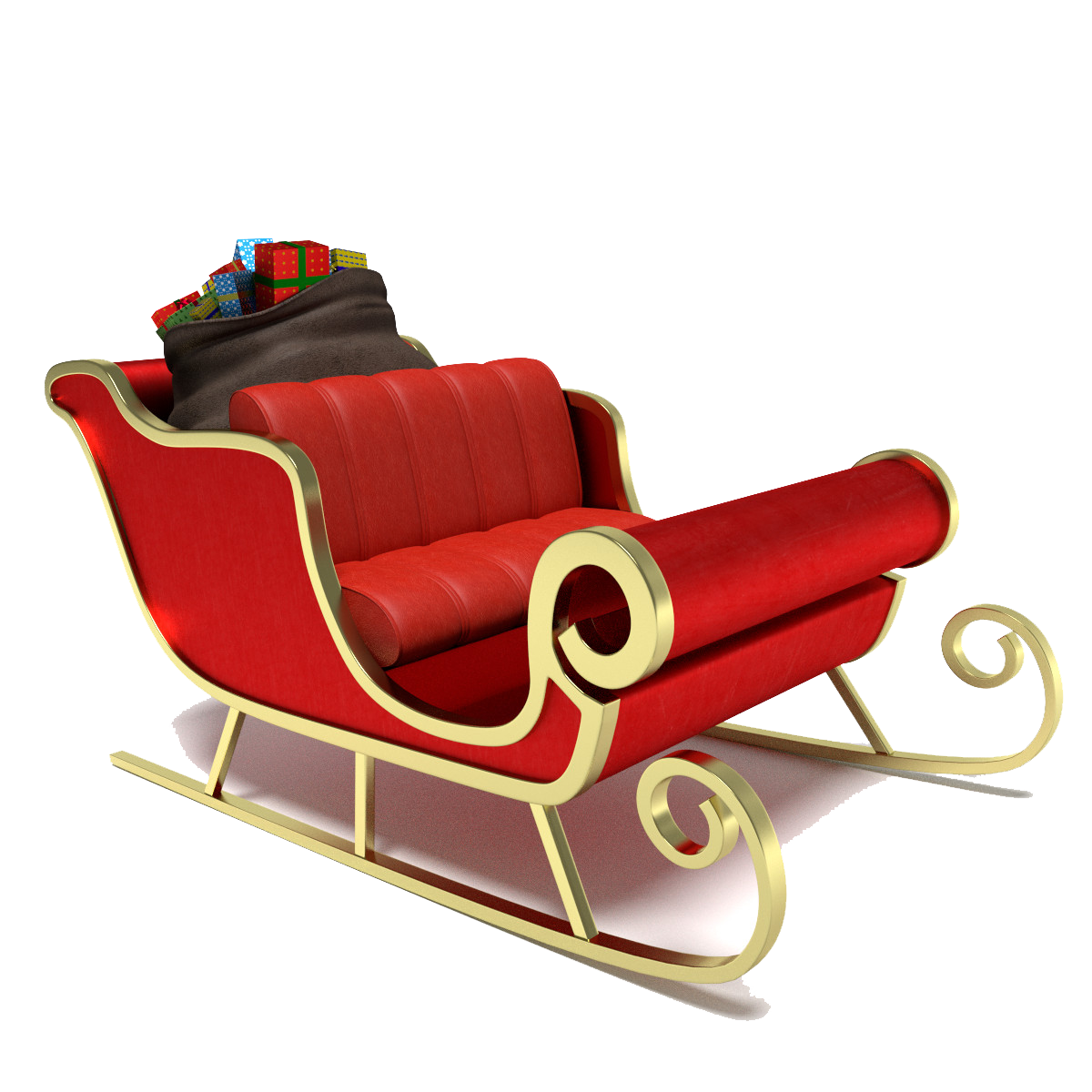 Download PNG image - Sleigh PNG Photo 