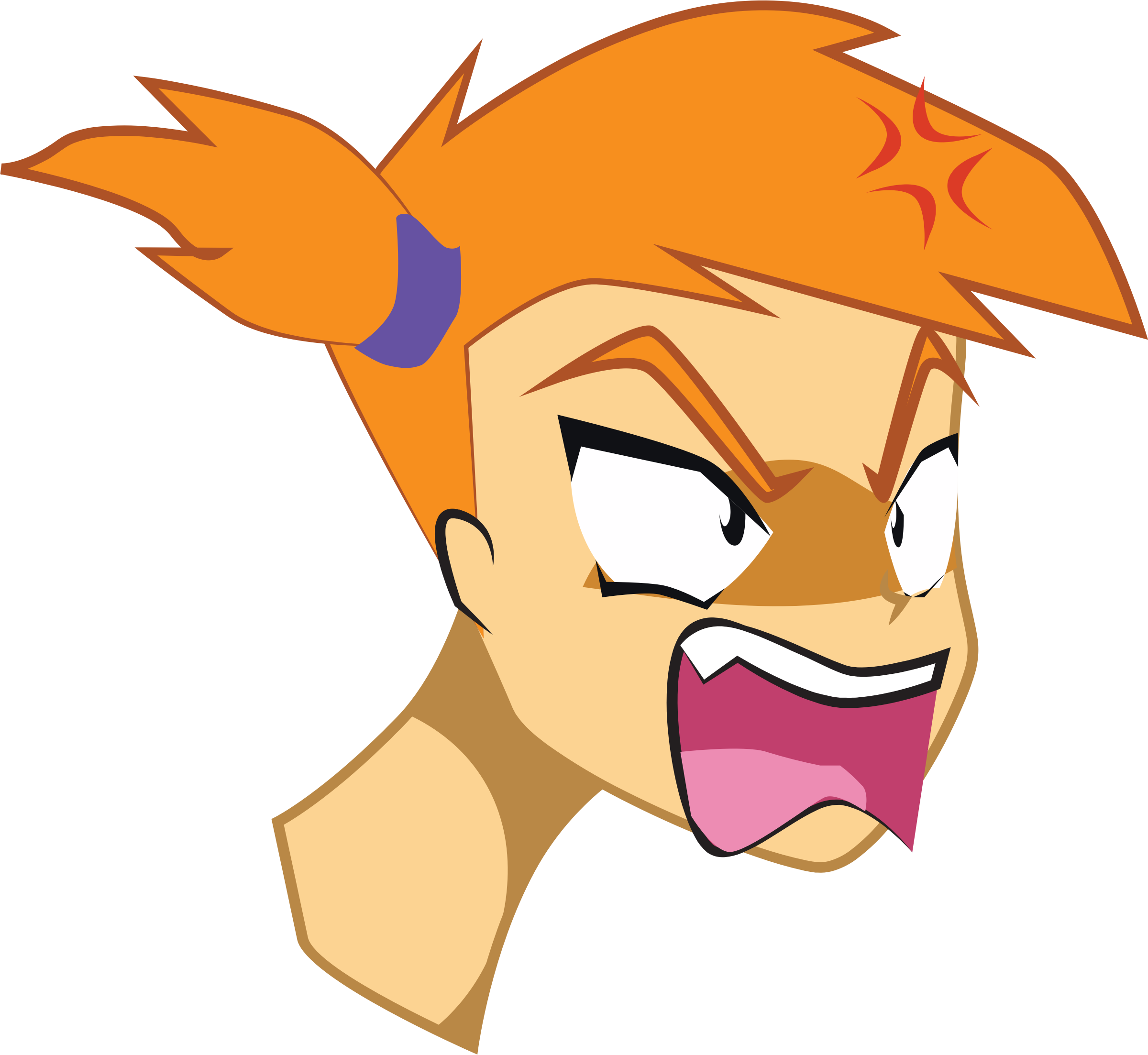 Download PNG image - Angry Cartoon Transparent Background 