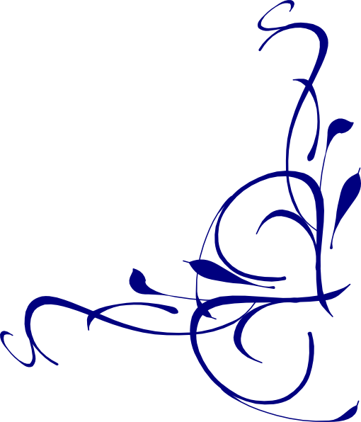 Download PNG image - Corner Floral Swirl PNG Transparent Image 