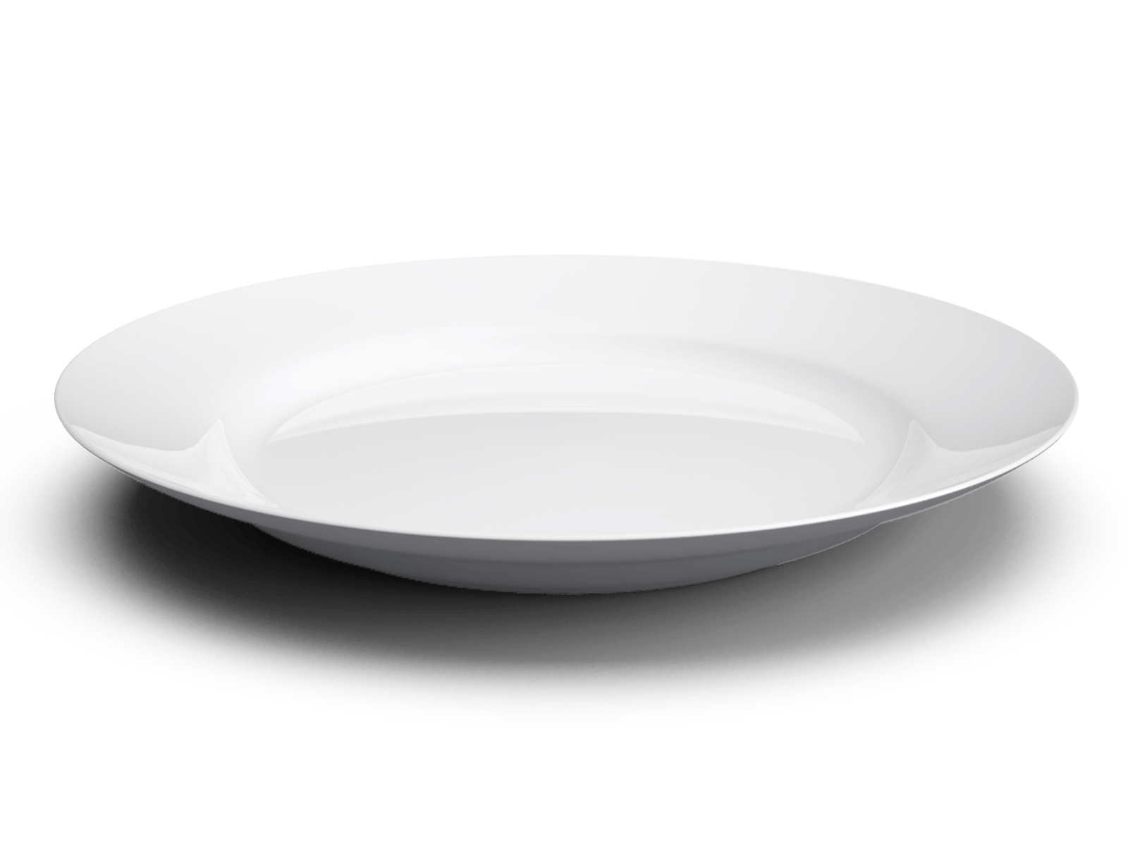 Download PNG image - White Plate Transparent PNG 