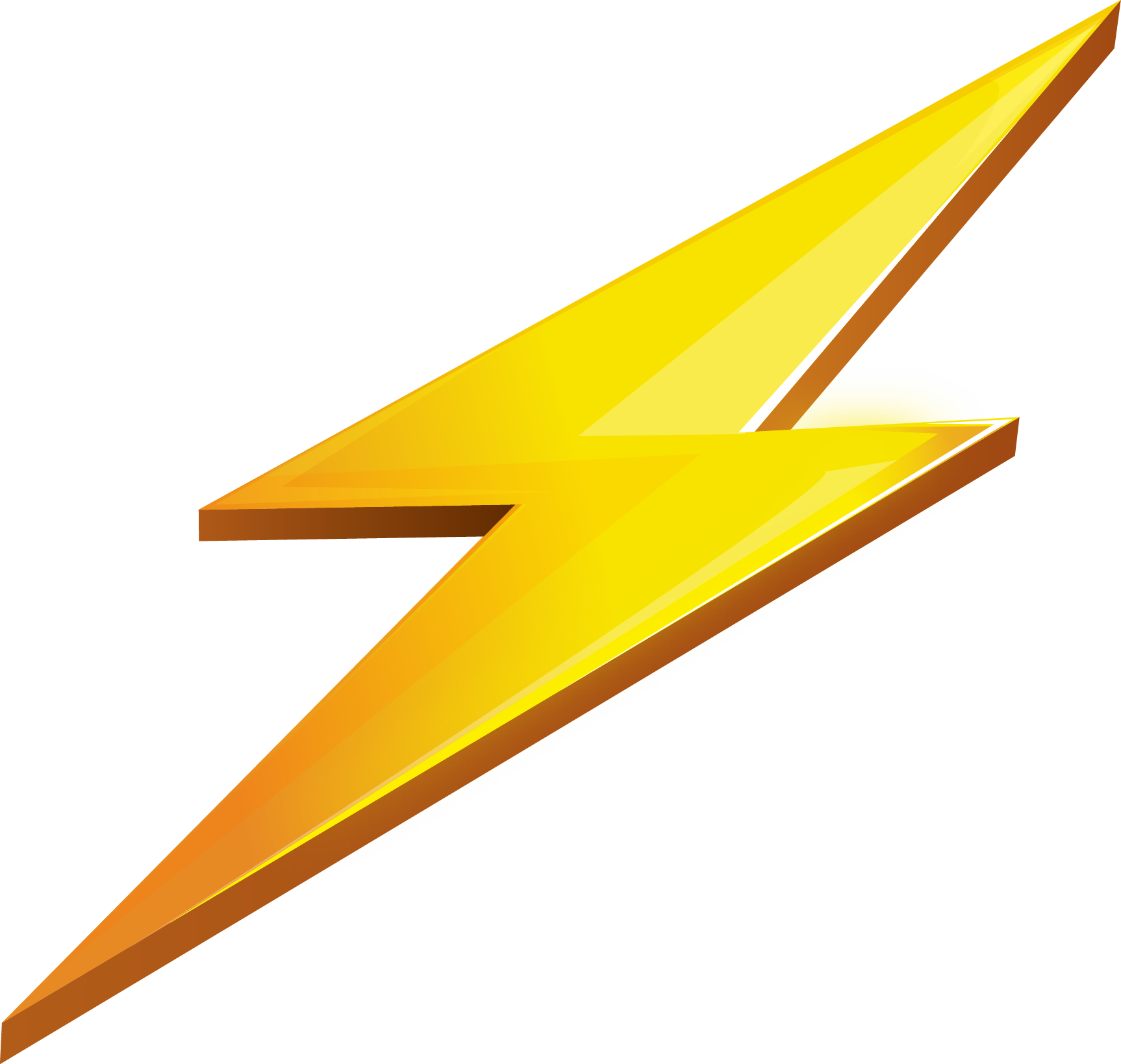 Download PNG image - Yellow Lightning PNG Pic 