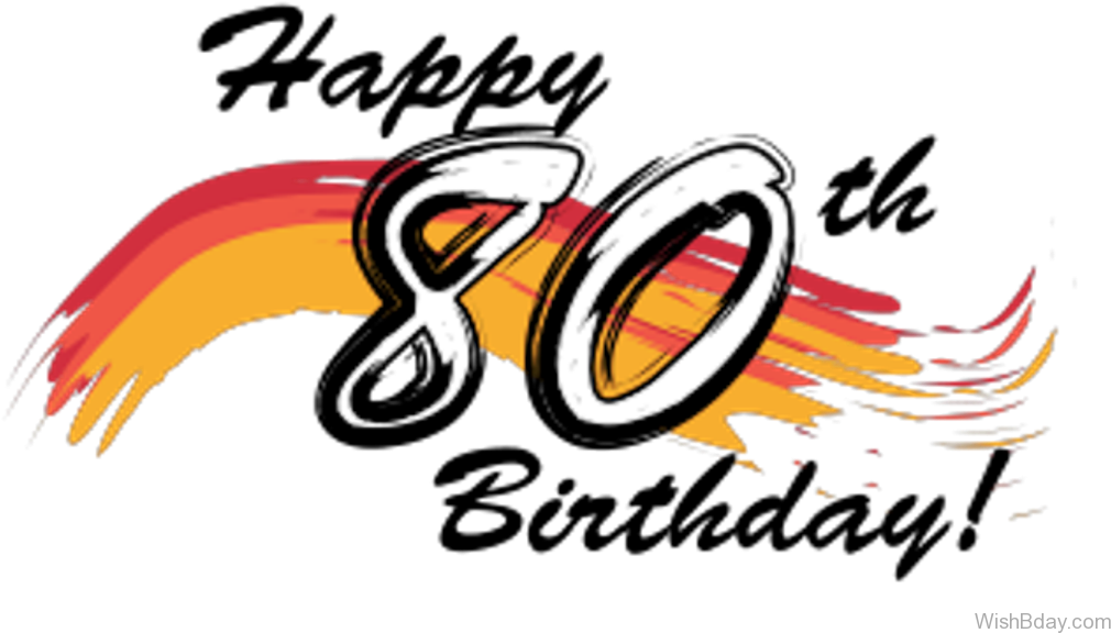 Download PNG image - 80th Birthday PNG Image 