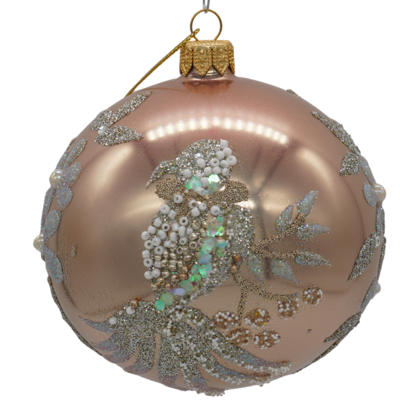 Download PNG image - Gold Christmas Ornaments Transparent PNG 