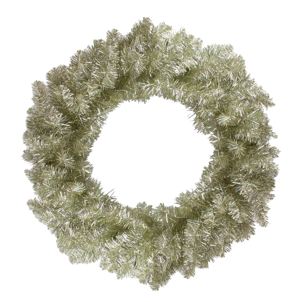 Download PNG image - Gold Christmas Wreath Transparent PNG 