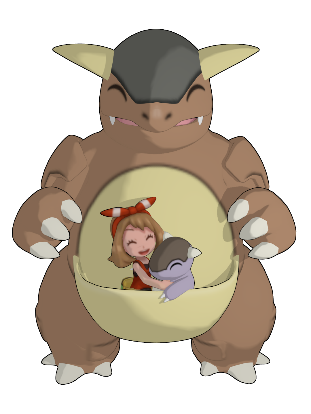Download PNG image - Kangaskhan Pokemon PNG Isolated HD Pictures 