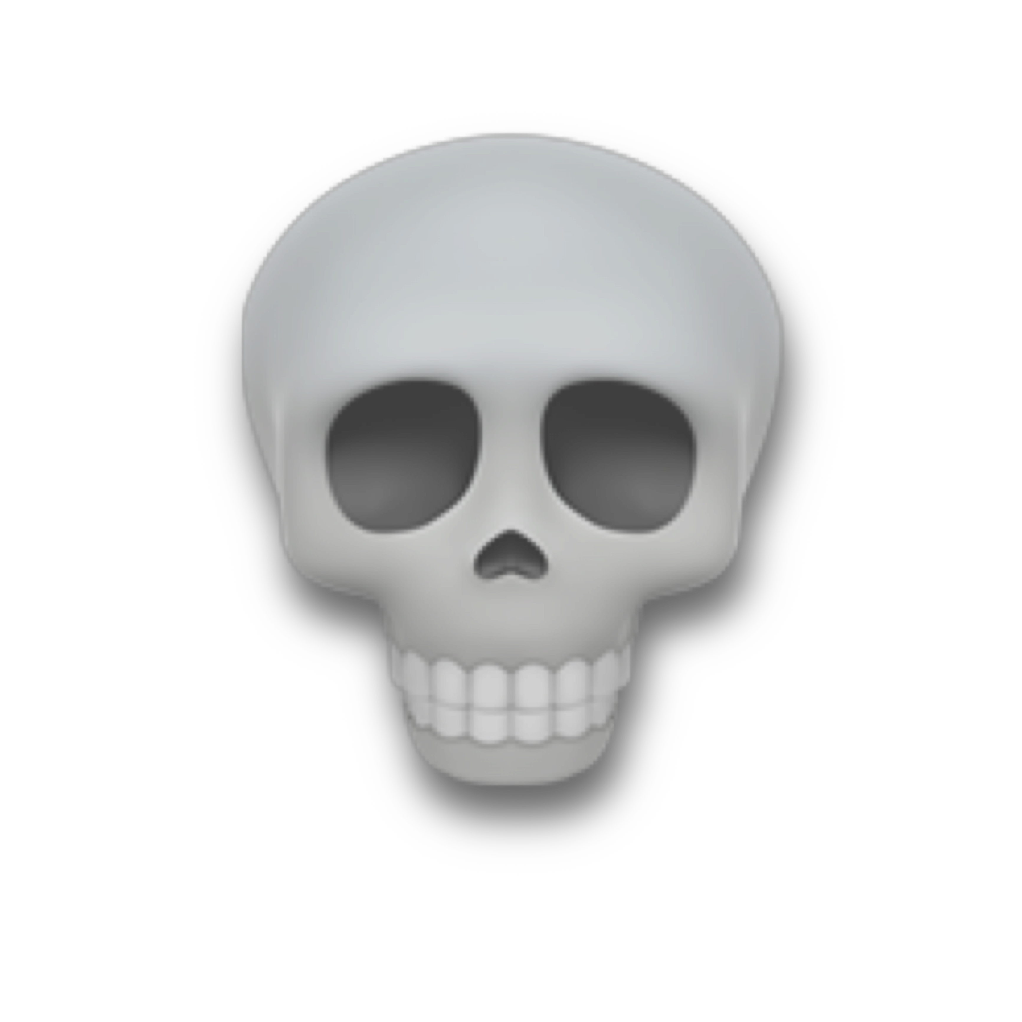 Download PNG image - Skull Emoji PNG File 