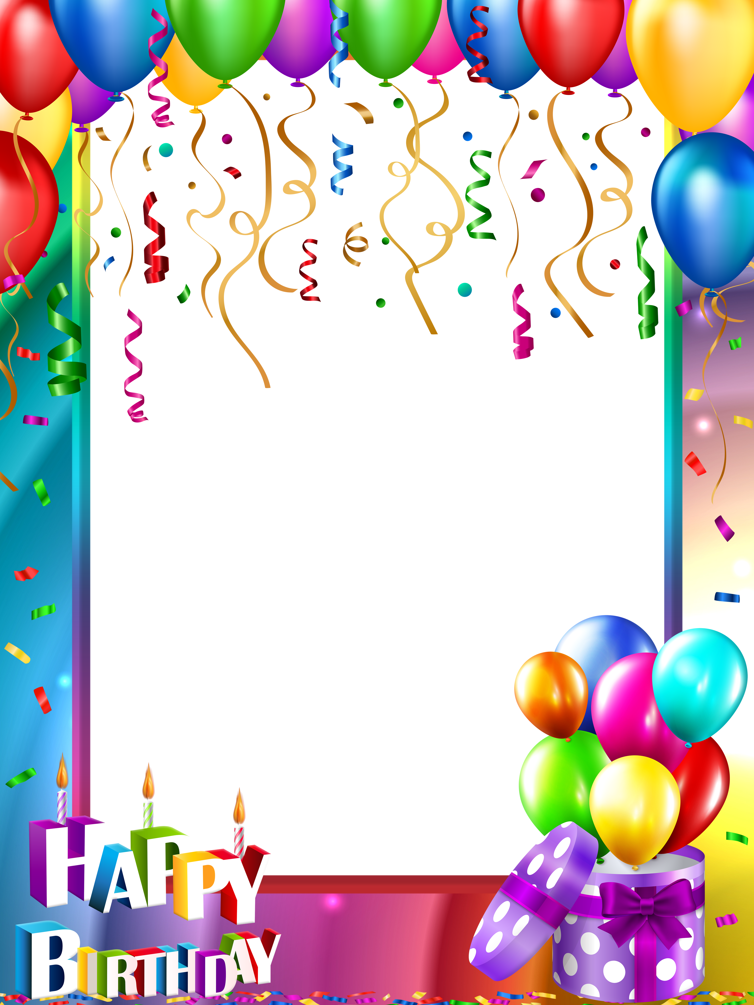 Download PNG image - Birthday Frame PNG Photos 