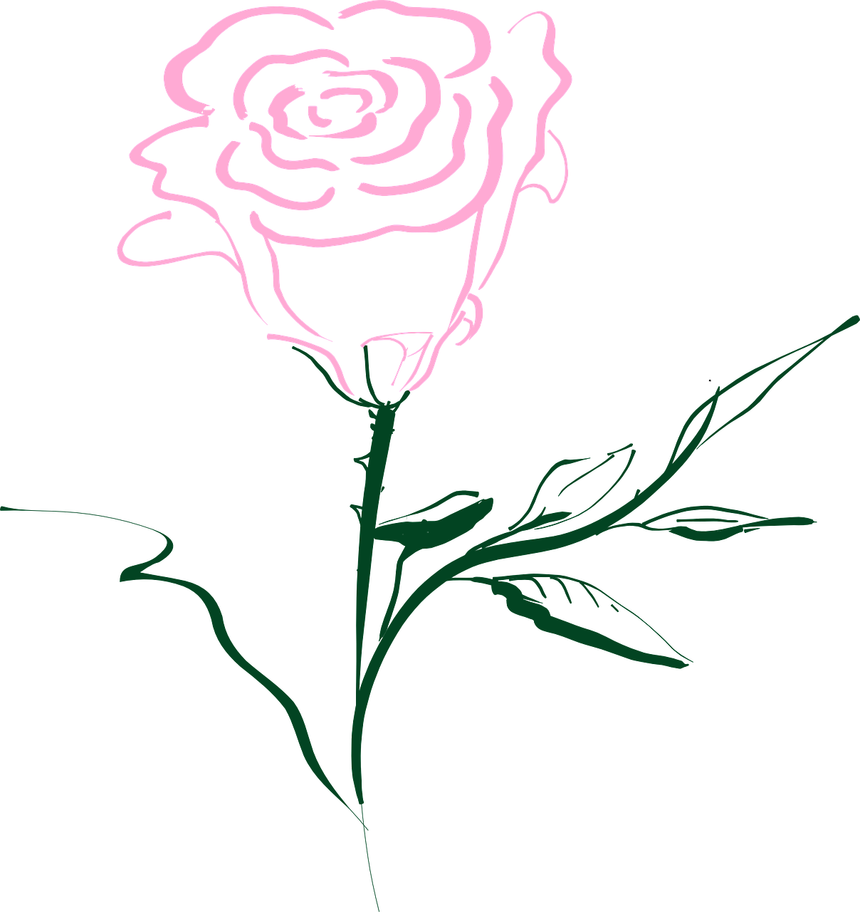 Download PNG image - Easy Rose Drawing Download PNG Image 