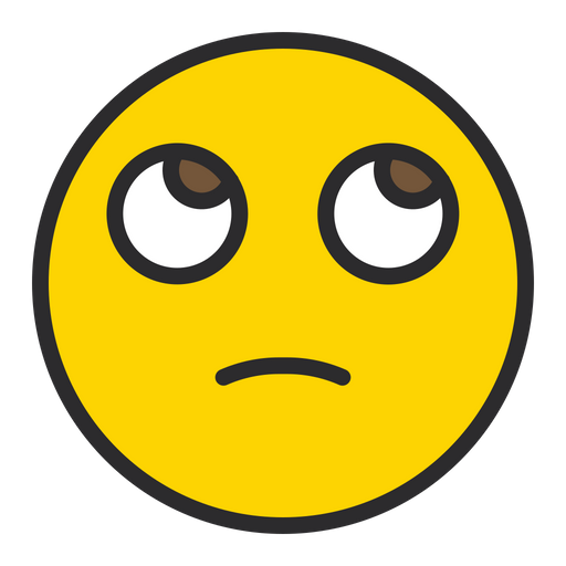 Download PNG image - Eye Roll Emoji PNG File 