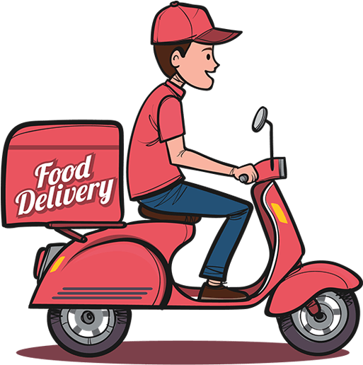 Download PNG image - Food Delivery Scooter PNG HD 