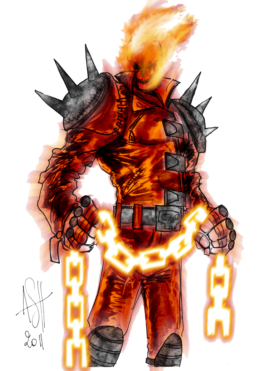 Download PNG image - Ghost Rider Face PNG Image 