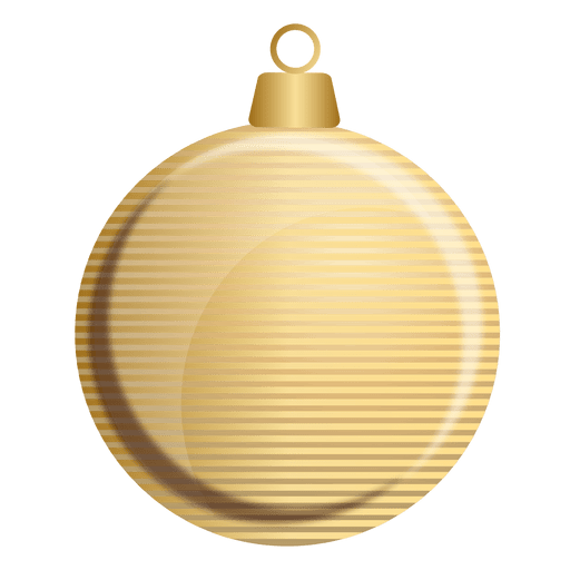 Download PNG image - Gold Christmas Bauble PNG Photos 