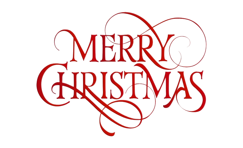 Download PNG image - Merry Christmas Text Transparent Background 