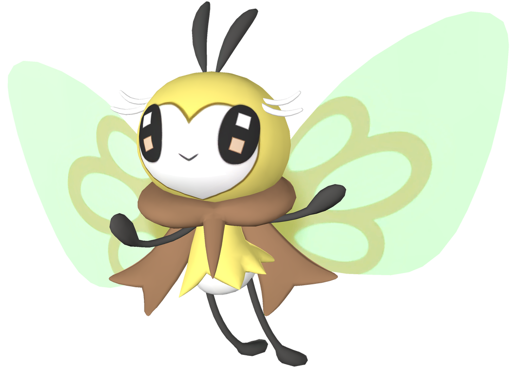 Download PNG image - Ribombee Pokemon PNG Background Isolated Image 