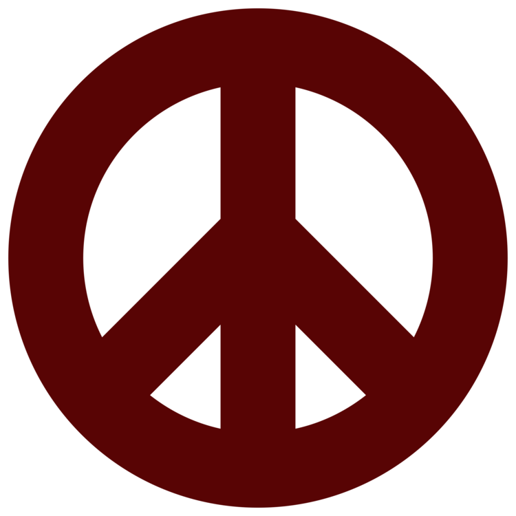 Download PNG image - Round Peace Symbol Transparent PNG 