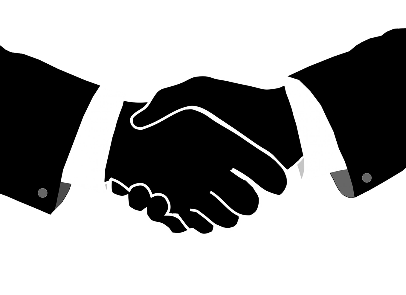 Download PNG image - Vector Hand Shake PNG File 