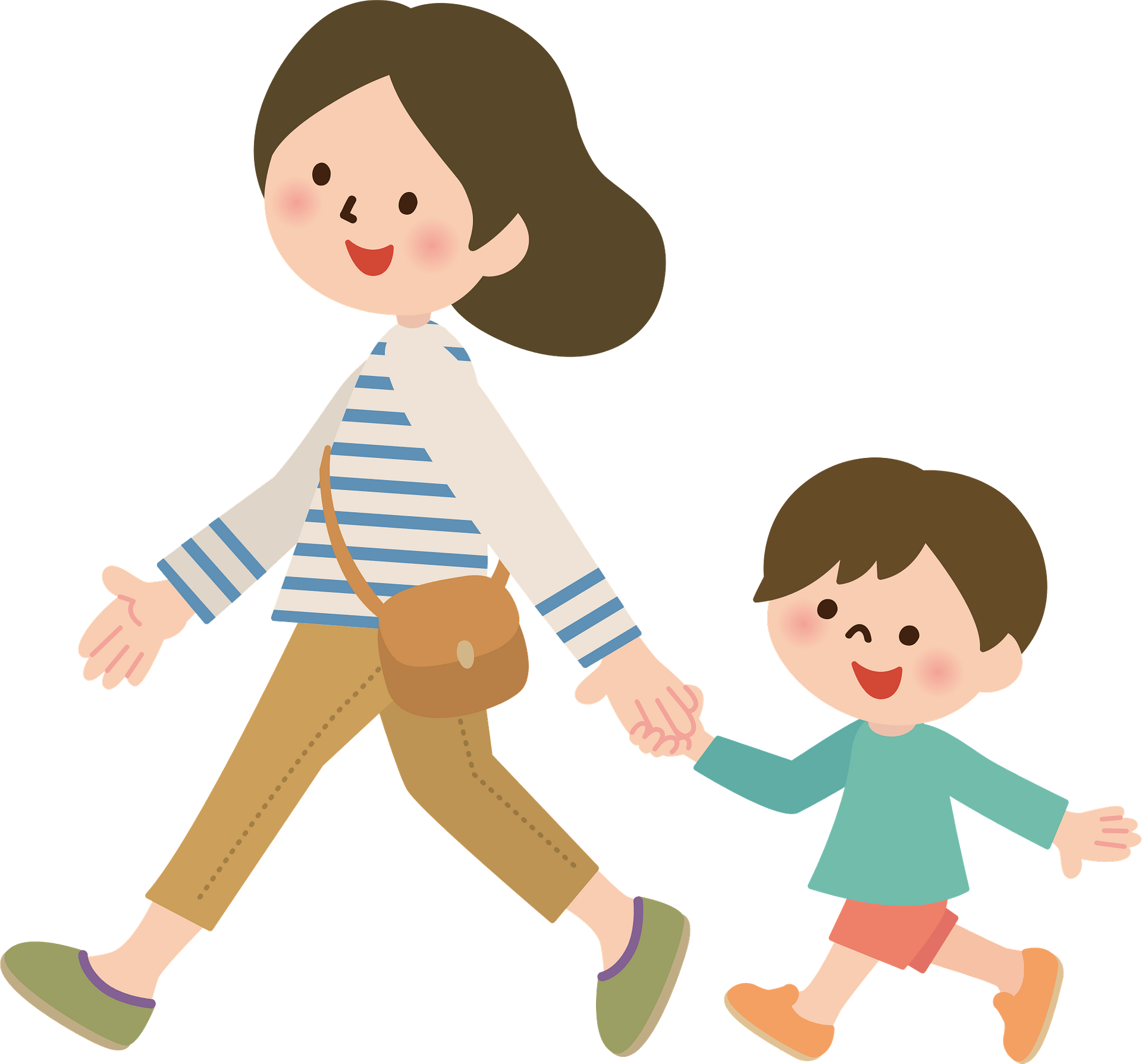 Download PNG image - Vector Happy Mother With Baby PNG Photos 