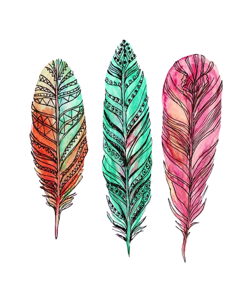 Download PNG image - Watercolor Feather Transparent Images PNG 