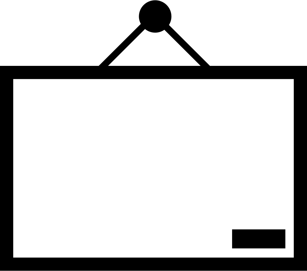 Whiteboard Silhouette PNG Pic
