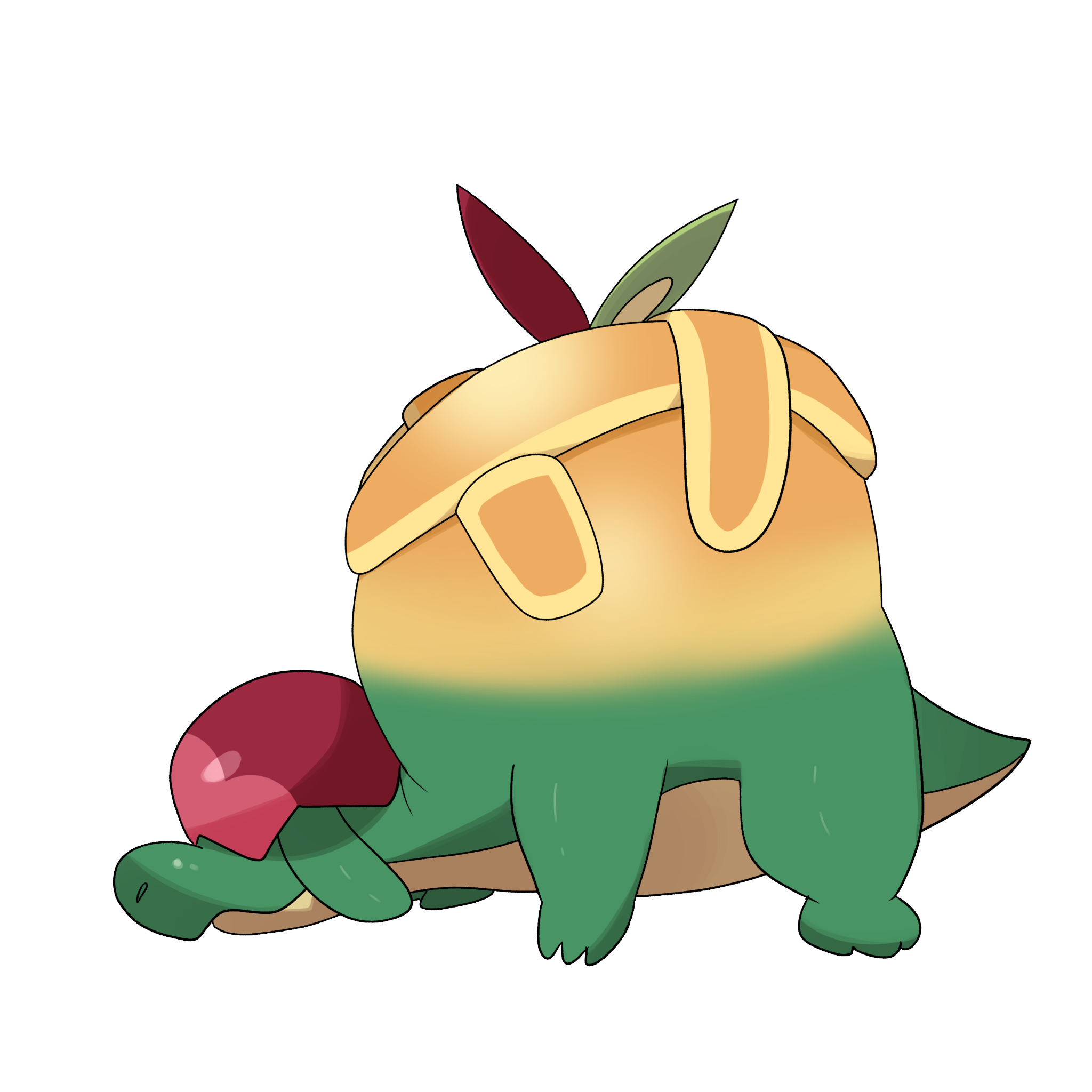 Download PNG image - Appletun Pokemon PNG HD Isolated 