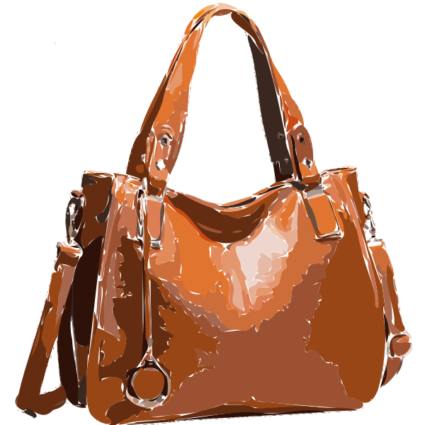 Download PNG image - Brown Leather Handbag PNG Pic 