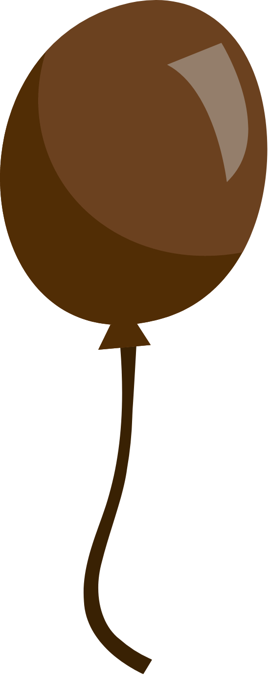 Download PNG image - Chocolate Brown Balloon PNG Transparent Image 