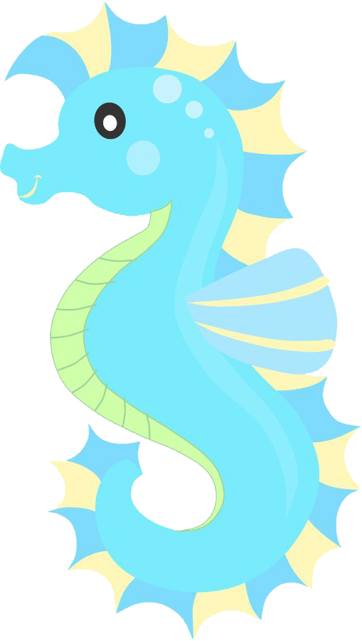 Download PNG image - Cute Seahorse PNG Transparent Image 