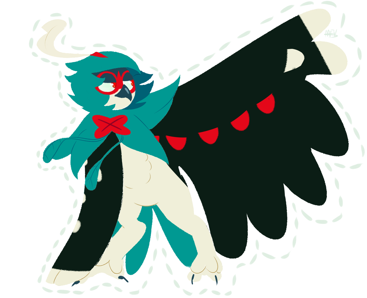 Download PNG image - Decidueye Pokemon PNG Isolated Clipart 