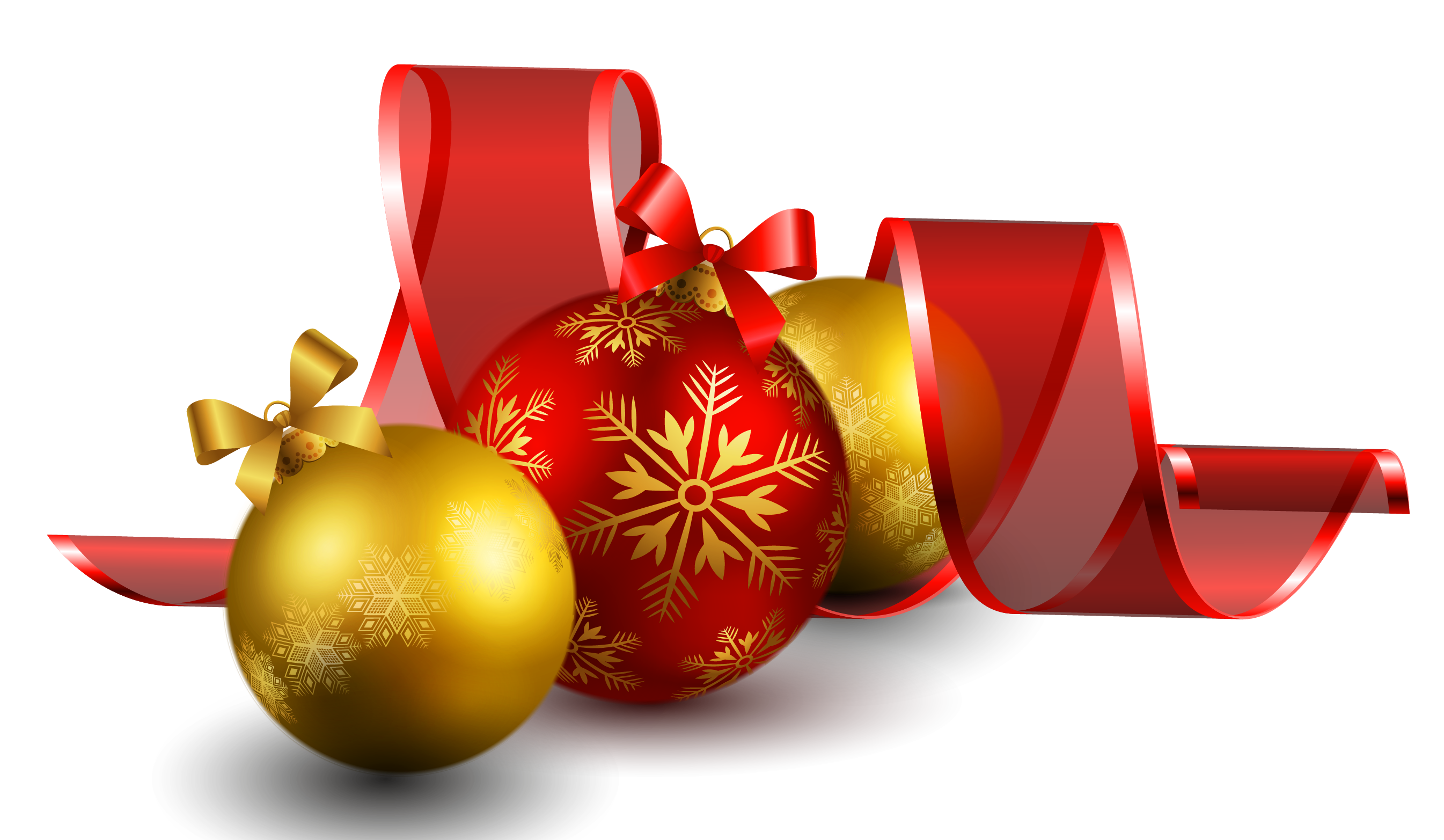 Download PNG image - Red Christmas Ornaments PNG Transparent 