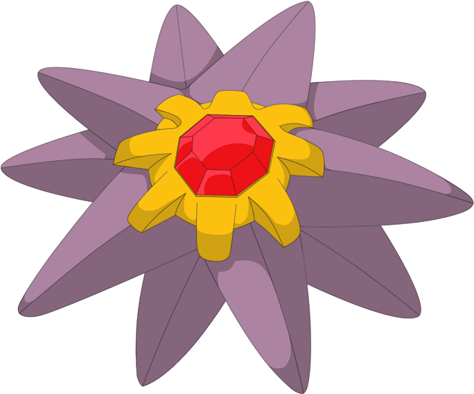 Download PNG image - Starmie Pokemon PNG Isolated Picture 