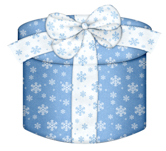 Download PNG image - Blue Christmas Gift PNG Background Image 