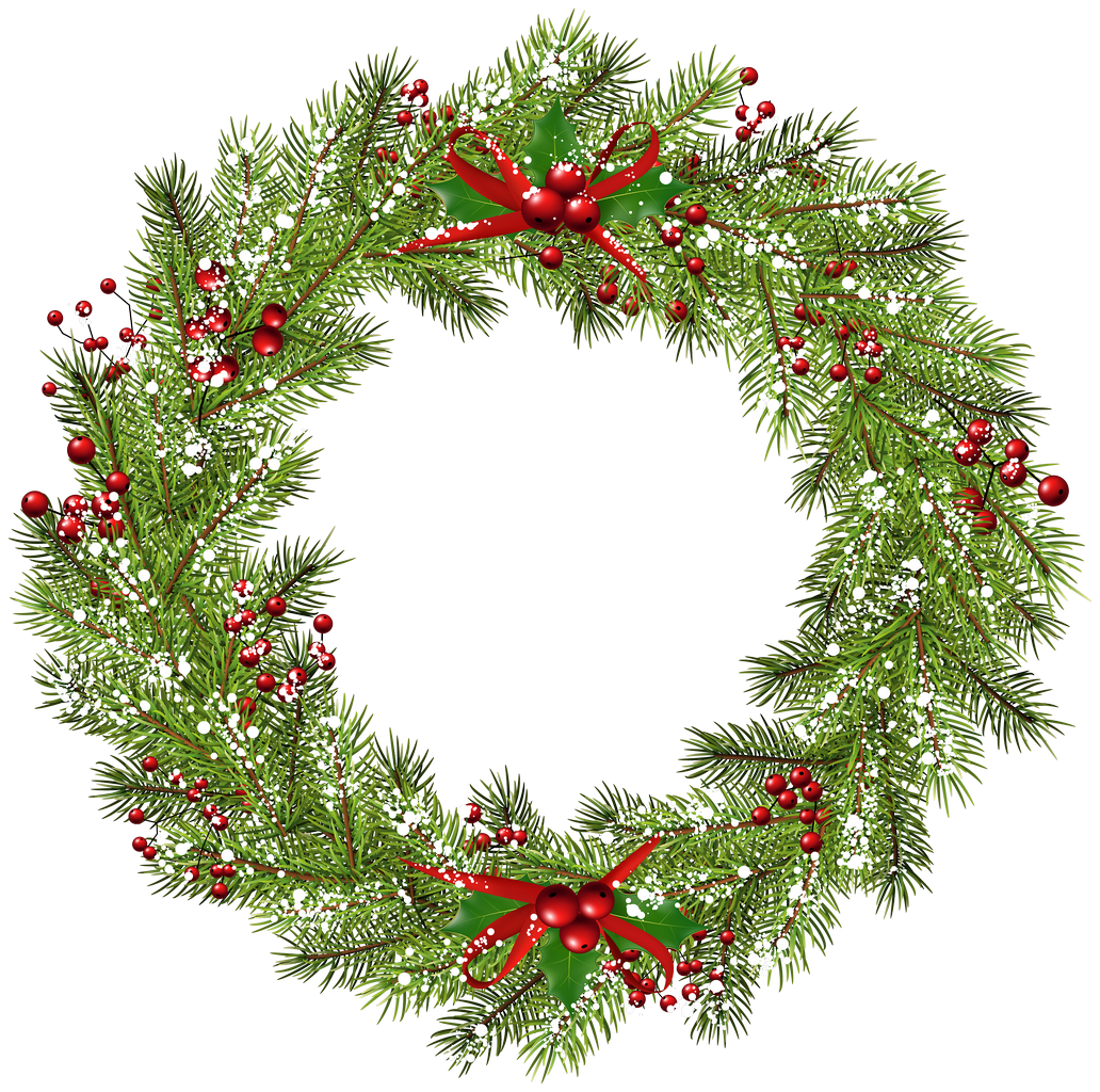 Download PNG image - Christmas Wreath Transparent Isolated Images PNG 