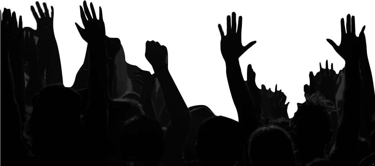 Download PNG image - Crowd Silhouette Transparent PNG 