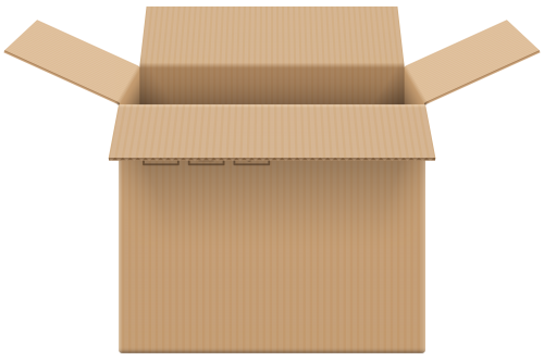 Download PNG image - Empty Cardboard Box PNG Image 
