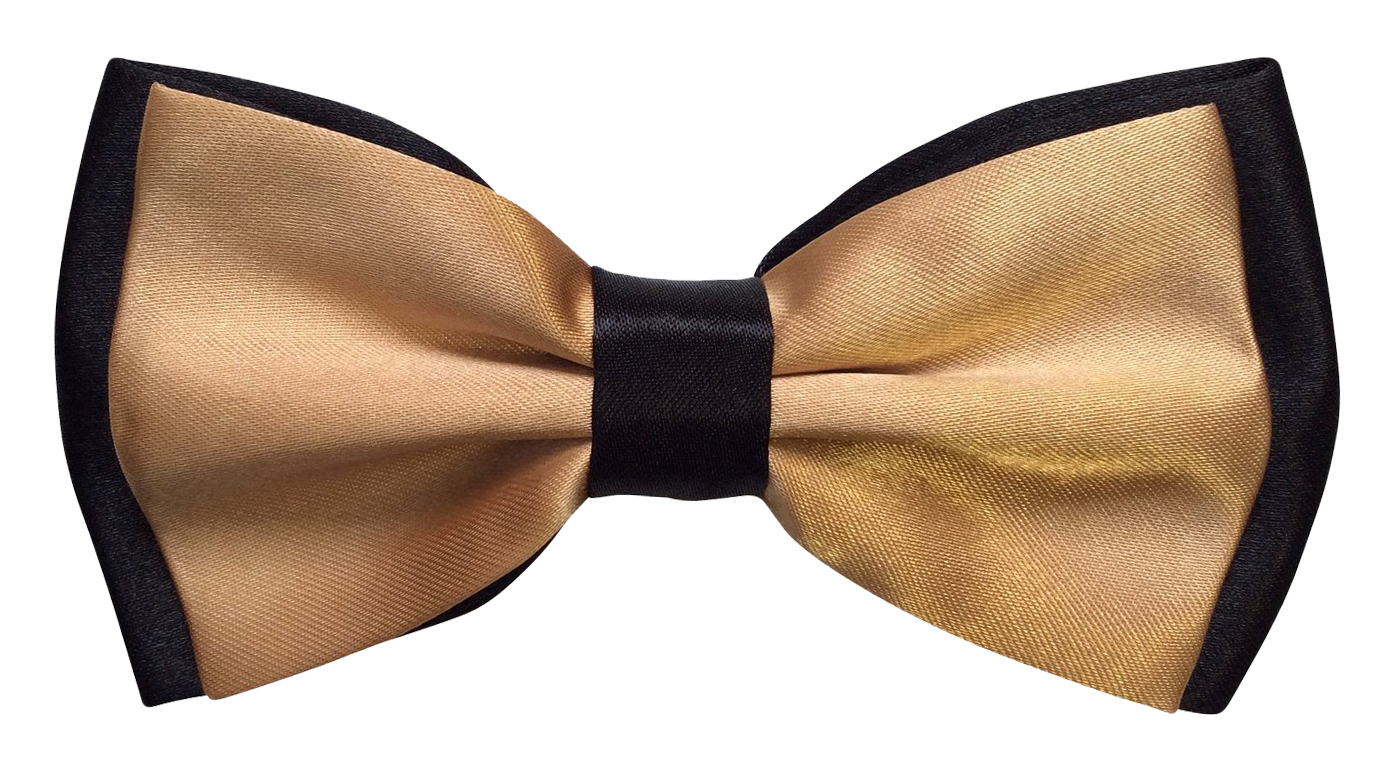 Download PNG image - Golden Bow Tie Transparent PNG 