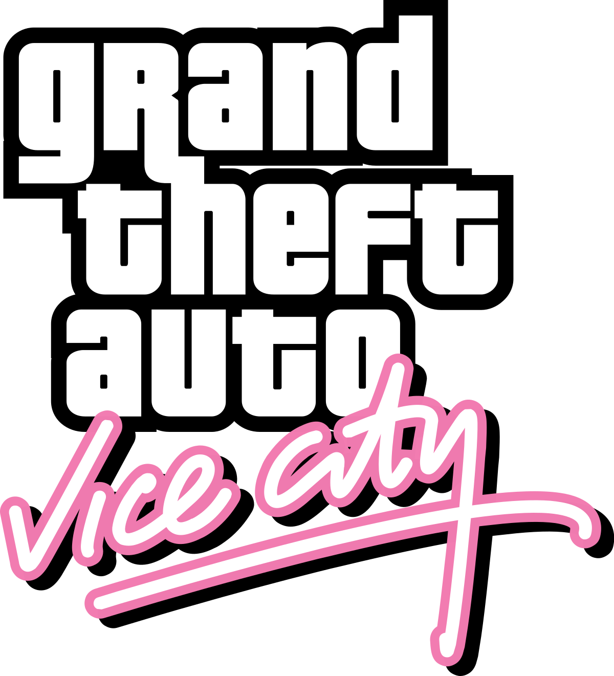 Download PNG image - Grand Theft Auto Vice City Logo PNG HD Isolated 