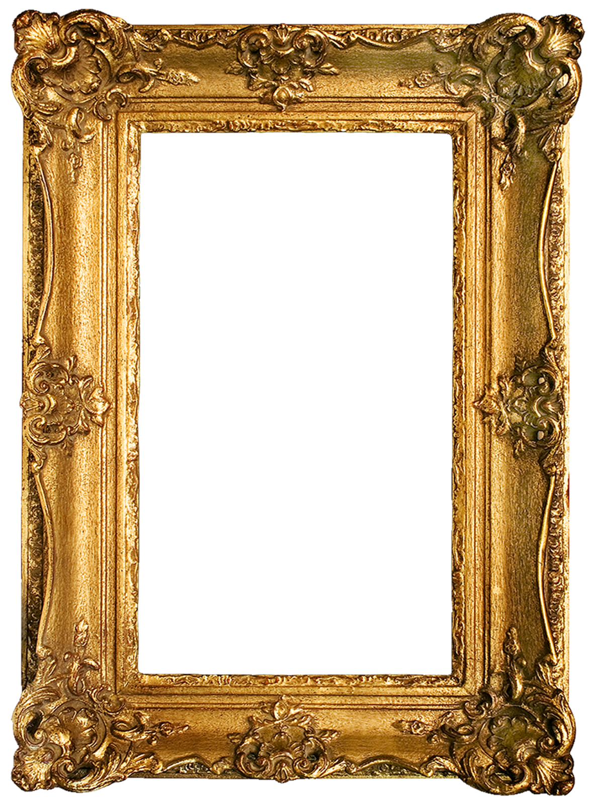 Download PNG image - Mirror Gold Frame PNG Image 