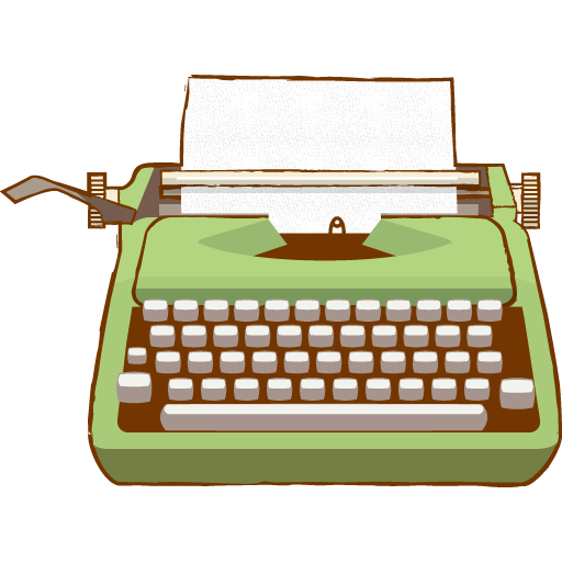 Download PNG image - Vector Antique Typewriter PNG Clipart 