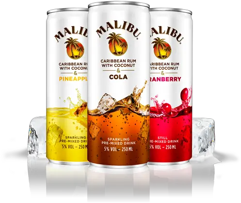 Download Malibu Rum Cans Malibu Rum U0026 Cola Full Size Png Malibu Rum Logo