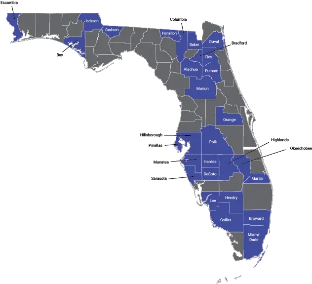 Florida Home Visiting Sites Map Florida Map Vector Png Florida Map Png