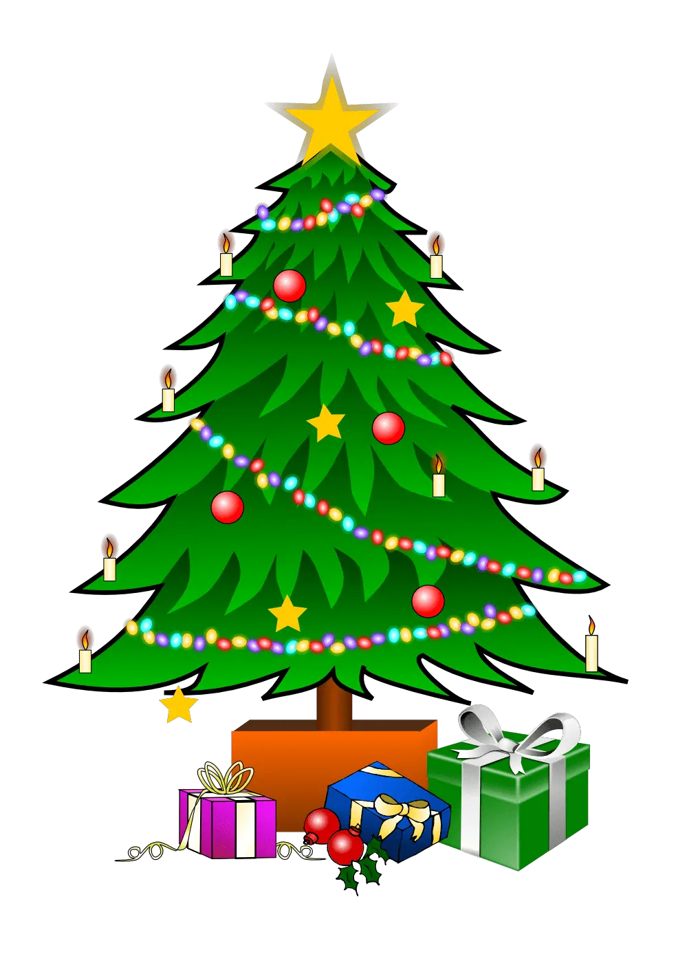 Christmas Tree Png Silhouette
