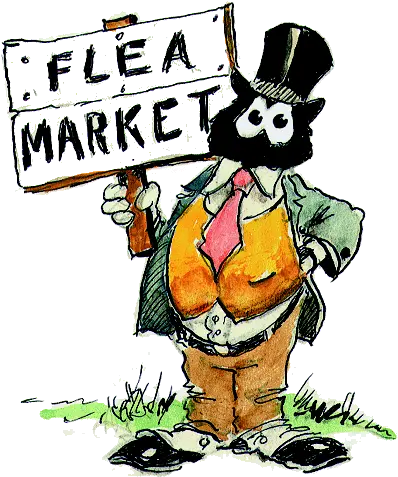 Milford Chrysleru0027s Flea Market And Yard Sale Cartoon Clipart Flea Market Png Yard Sale Png