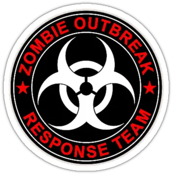 Walking Zombie Response Team Logo Walkers Deadu0027 Sticker By Emblem Png The Walking Dead Logo Png